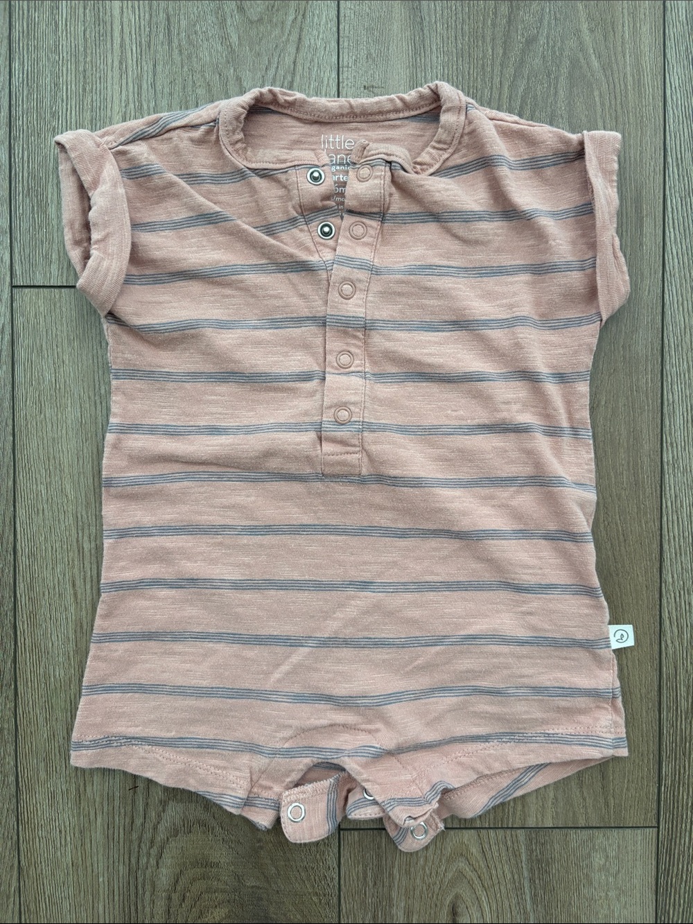 Carter's Mauve and Gray Striped Baby One-Piece